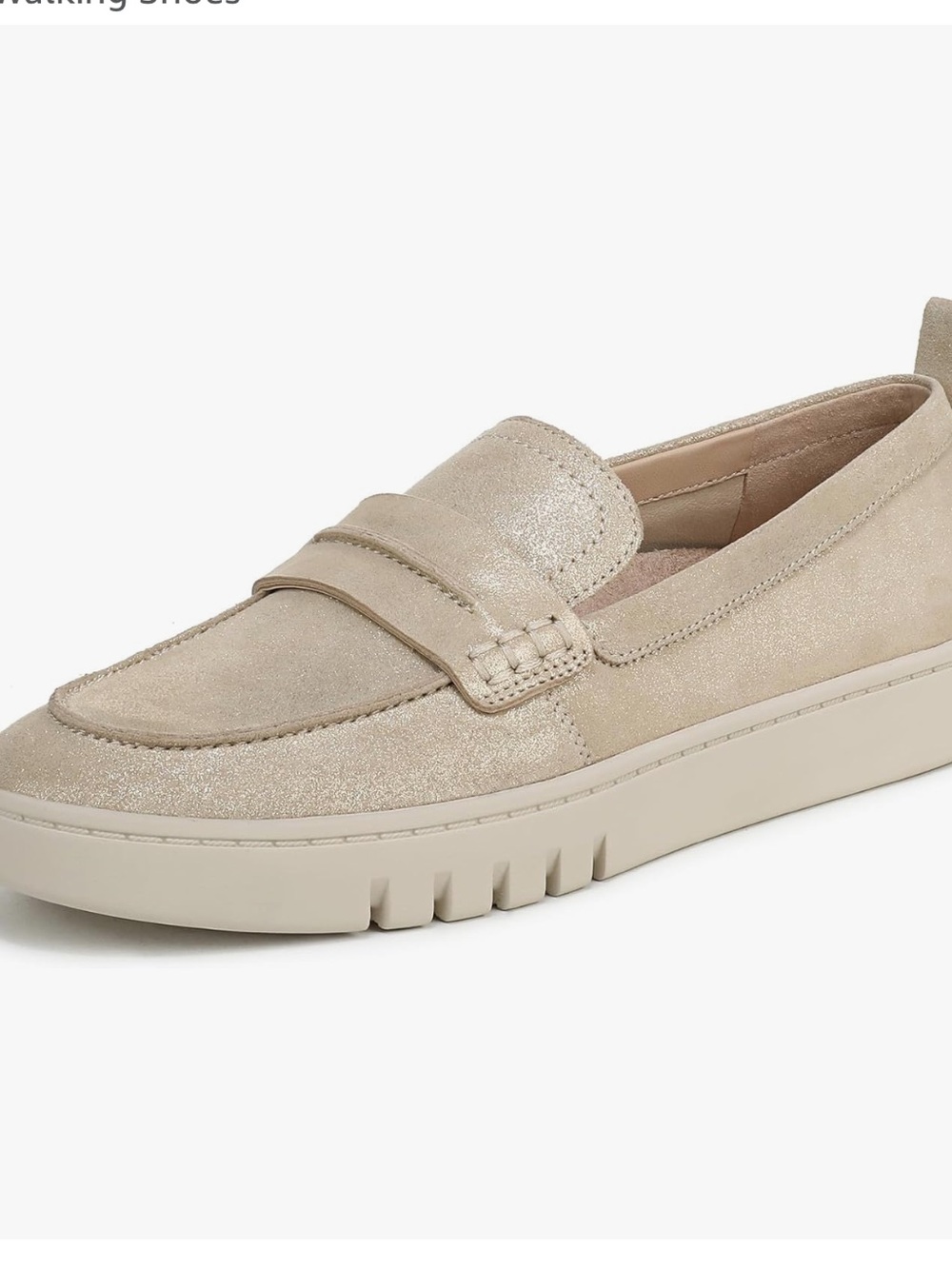 Vionic Chantel Women’s Casual leather Loafer in gold